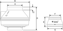 RN4-EC Inline Radon Fan